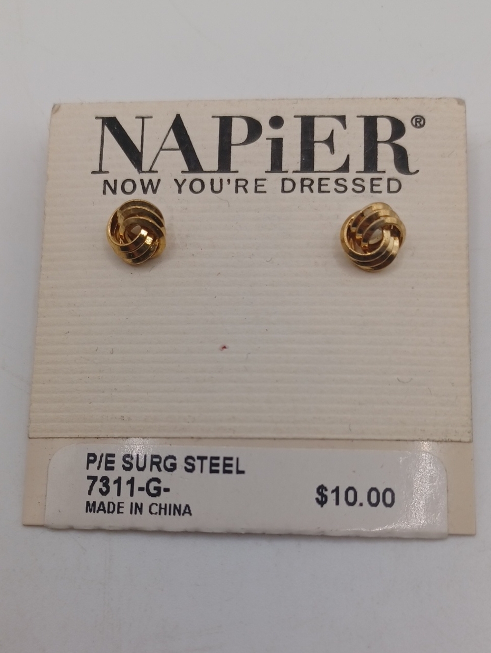 Napier Small Knot Stud Earrings